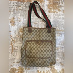 Gucci GG Sherry Line Tote bag in brown
